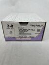 ETHICON VCP663H COATED VICRYL Plus Antibacterial (polyglactin 910) Suture, Straight Cutting Needles, Absorbable, KS 60mm Straight, Undyed Braid