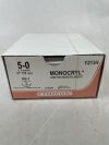 ETHICON Y213H MONOCRYL (poliglecaprone 25) Suture, Taper Point, Absorbable, RB-1 17mm ½ Circle, Undyed Monofilament 27" = 70cm, Size: 5-0
