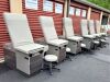 MEDICAL SPA TABLE CHAIR 4 FUNCTIONS HAND  SIDE CONTROL Medical Spa Table Chair with Original Gray Upholstery 4 Functions Hand & Side Control Exam Chair