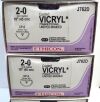 ETHICON J762D COATED VICRYL 2-0 18" VIOLET BRAIDED CP-2 Reverse Cutting CR 8 STRAND PACKET (BOX/12) 2025/05/31-2025/11-30 Sutures