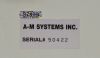 A-M SYSTEMS 4 Channel Differential AC Amplifier Model 1700 - 202382 Model 1700