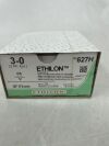 ETHICON 627H Ethilon Non-Absorbable Monofilament Nylon Suture, Size 3-0, 30 in. Length, KS Needle