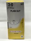 ETHICON 52T Gut Plain Absorbable Monofilament Suture, Size 3-0, 27 in. Length, XLH Needle