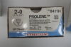 ETHICON 8411H Prolene Non-Absorbable Monofilament Polypropylene Suture, Size 2-0, 30 in. Length, CT-2 Needle