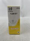ETHICON 873H Surgical Gut Suture - Plain, Taper Point, Absorbable, CTX 48mm ½ Circle, Plain Monofilament 27" = 70cm, Size: 3-0