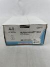ETHICON C054D PERMA-HAND Silk Suture, Taper Point, Non-Absorbable, RB-1 17mm ½ Circle, Black Braided 8-18" ˜ 45cm, Size: 4-0