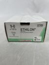 ETHICON D7985 Ethilon Suture, Black, TG140-6, Size 9/0, 1" x 12" 