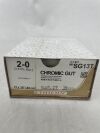ETHICON SG13T Surgical Gut Suture - Chromic, SUTUPAK Pre-Cut Sutures, Absorbable, Chromic Monofilament 12-18" = 45cm, Size: 2-