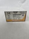 ETHICON X558H ETHIBOND EXCEL Polyester Suture, Taper Point, Non-Absorbable, RB-1 17mm / RB-1 ½ Circle, Green Braided 36" = 90cm, Size: 3-0