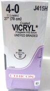 ETHICON J415H Vicryl Coated Polyglactin 910 Suture Undyed Braided , SH Taper 27” Size 4-0 (BOX/36) 2025/09/30 Sutures