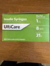 ULTICARE 08222.0941.93 Insulin Syringe For U-100 insulin | Doses up to 100 units.