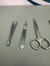 VARIOUS  Surgical Suture Removal Minor Surgery Kit Instruments Set Of 8
