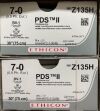 ETHICON PDP  7-0  BV-1 needle # Z135H  30" (75cm)  exp.  9/2028, 7/2029 Sutures