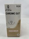 ETHICON 812H Size 0, 27 in. Length, Brown, Chromic Gut, Monofilament, 1/2 Circle, 36 mm Needle Length