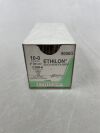 ETHICON 9006G ETHILON Nylon Suture, ULTIMA - Spatula, Non-Absorbable, CSM-6 4.3mm / CSM-6 ½ Circle, Black Monofilament 8" = 20cm, Size: 10-0