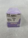 ETHICON V549G VICRYL (polyglactin 910) Suture, Cutting Edge Spatula Reverse, Absorbable, Double Armed TG140-8, Size: 9-0
