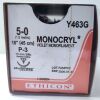 ETHICON Y463G Monocryl, 5-0 Violet Monofilament Suture, 18” P-3 Reverse Cutting (BOX/12) 2026/07/31 Sutures