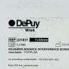 DEPUY MITEK REF 231831 MILAGRO  ADVANCE INTERFERENCE SCREW Absorbable - TCP/PLGA, 7 X 30mm, EXP 2023/08