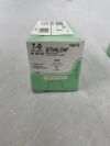 ETHICON 1647G ETHILON Nylon Suture, Size 7-0 L18in Nonabsorbable Black L8mm P-6 3/8 Circle Reverse Cutting Needle