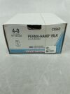 ETHICON C054D PERMA-HAND Silk Suture, Taper Point, Non-Absorbable, RB-1 17mm ½ Circle, Black Braided 8-18" ˜ 45cm, Size: 4-0