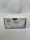 ETHICON J375H COATED VICRYL Suture, Taper Point, Absorbable, UR-5 36mm 5/8 Circle, Violet Braided 27" = 70cm, Size: 2-0