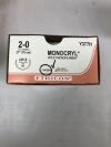 ETHICON Y377H Monocryl Violet Monofilament, Size 2-0, 27in length, UR-5 Needle