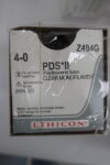 ETHICON Z494G PDS II Absorbable Monofilament Polydioxanone Suture, Size 4-0, 18 in. Length, P-3 Needle
