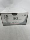 ETHICON Z135H PDS II Absorbable Monofilament Polydioxanone Suture, Size 7-0, 30 in. Length, BV-1 Needle