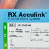 ABBOTT REF 1011343-40 Acculink Carotid Stent System, 6-8 mm x 40 mm, 132 cm, EXP 2021/12