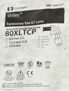 COVIDIEN 80XLTCP (Lot of 2) Shiley Tracheostomy Tube, XLT Cuffed, Proximal w/ Disposable Inner Cannula, 8.0mm (X)