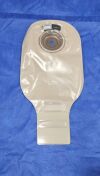 HOLLISTER INC. 8574 Premier Flextend 1pc Drainable pouch, Ultra-Clear, Soft Convex; Taped w/FIlter; Lock 'n Roll; Cut-To-Fit 1" (25mm) 5/BX