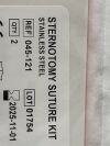 A&E MEDICAL Lot of 3 Packs (2/Pack) Sternum Suture Kit  045-121 Exp.2025-11  (B41) Sternum Surure Kit