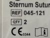A&E MEDICAL Lot of 4 Packs (2/Pack) Sternum SutureKit  045ooo-121ooo Exp.2027-06  (B41) Sternum Surure Kit