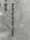 CENTURION Lot of 4 Sterile Curved Pean Forceps  66595  Exp.2027-01 and 2028-12  (M53) Sterile Curved Pean Forceps