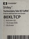 COVIDIEN Shiley Tracheostomy Tube 80XLTCPoo   Exp.2025-07  (Y55) Shiley Tracheostomy Tube