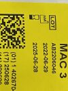 TELEFLEX Rusch Polaris Mac 3  4150130oo  Exp.2025-06  (Y54) Rusch Polaris Mac 3