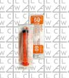 AMERITUS AEG-60-KMS 60mL Sterile Syringe for Oral / Enteral Use Only. Case of 200 Syringes(Individually Packaged). Expires 4/8/2025.