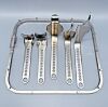 INNOMED 7450-01D Charnley Retractor Set, Square  5 Retractor Blades