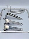 INNOMED 7450-01D Charnley Retractor Set, Square  5 Retractor Blades