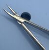 STORZ E3828CW E3828 CW Barraquer Needle Holder 9mm Curved Delicate 5.2" Length w/ Lock