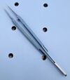 MICRO INSTRUMENTS INC. TF1 14cm Long Tip 0.2mm Straight w Platform Round Handle
