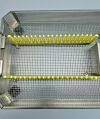 AESCULAP JF222R Full Size Perforated Basket w/ Custom Insert,
