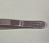 V. MUELLER AA6130 Gruenwald Ear Forceps, 3/8", Bayonet Shaped,