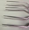 V. MUELLER AU6130 Gruenwald Ear Forceps, 3/8", Bayonet Shaped,