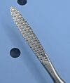 AESCULAP OL401R Joseph Bone Rasp, Straight, Serrated, 7.5mm, 165mm
