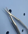 KLS MARTIN 20-302-01 Micro Needleholder Straight w/o Lock, 13 CM