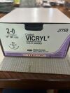 ETHICON J775D 2-0 Coated Vicryl, Opened Box of 12 Sutures