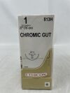 ETHICON 813H Gut Chromic Absorbable Monofilament Suture, Size 1, 27 in. Length, CT-1 Needle