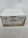 ETHICON U255H Surgical Gut Suture - Chromic, Taper Point, Absorbable, UR-4 40mm 5/8 Circle, Chromic Monofilament 27" = 70cm, Size: 2-0
