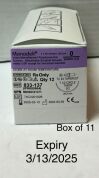 TELEFLEX 833-137 Violet Monofilament Polydioxanone Sutures (11/Box), EXP 3/13/2025